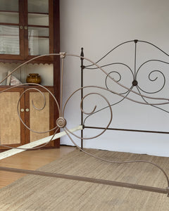 1930's Iron Whimsical Full Sized Bed