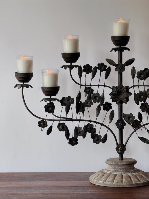 Mexican Tin Candelabra by Pottery Barn