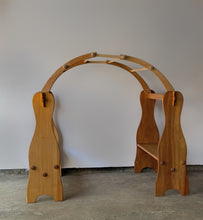 Load image into Gallery viewer, ‘Elves and Angels’ Wooden Playstand with Canopy