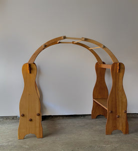 ‘Elves and Angels’ Wooden Playstand with Canopy