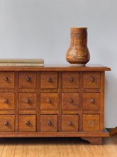 Load image into Gallery viewer, Antique Handcrafted Apothecary Chest of 18 Drawers