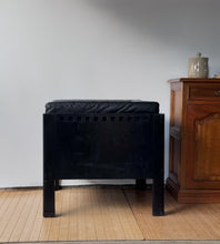 Load image into Gallery viewer, Vintage Black Postmodern Leather Chair by Brian Kane