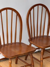 Load image into Gallery viewer, Antique Wooden Children's Spindle Back Chairs