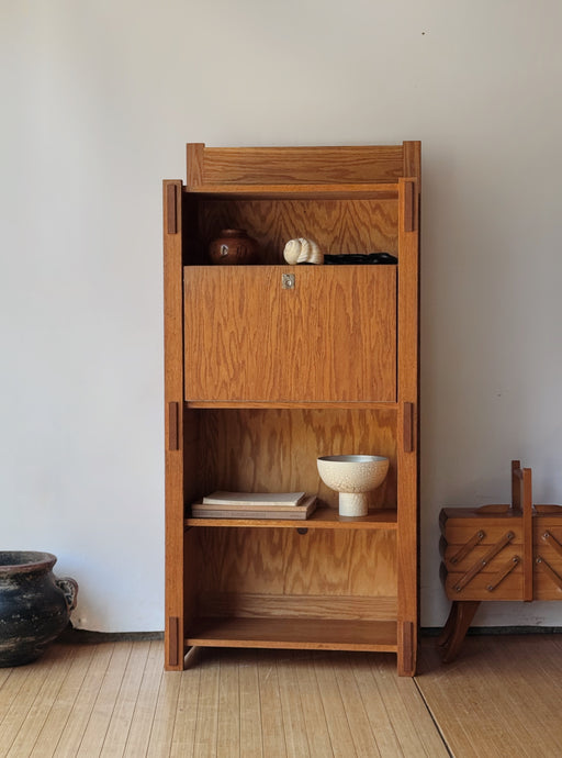 Gustav Stickley Inspired  Oak Drop Front Desk