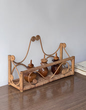 Load image into Gallery viewer, Vintage Wicker Peacock Wall Shelf