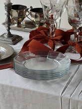 Load image into Gallery viewer, Vintage Italian Bormioli Glass Salad Plates Set of 6