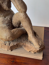 Load image into Gallery viewer, XL Seated Woman Sculpture from Clay