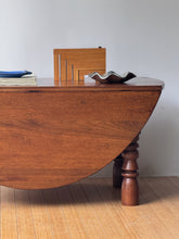 Load image into Gallery viewer, Vintage Handcrafted Wooden Drop Leaf Coffee Table with Drawer