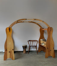 Load image into Gallery viewer, ‘Elves and Angels’ Wooden Playstand with Canopy