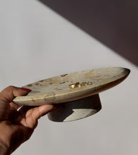 Load image into Gallery viewer, Neutral Marble Pedestal Bowl