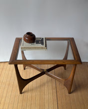 Load image into Gallery viewer, Adrian Pearsall for Lane Mid Century Walnut &amp; Glass Sculptural Side End Table