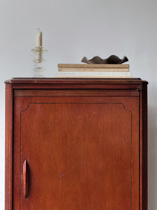 Vintage 1940's Mahogany Record Cabinet by Continental