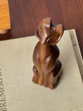 Load image into Gallery viewer, Vintage MCM Carved Wooden Cat