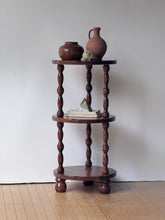Load image into Gallery viewer, Vintage Round Tiered Spindle Table