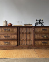 Load image into Gallery viewer, Mid Century Modern Lowboy Spanish Revival Dresser by Bassett Furniture