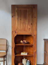 Load image into Gallery viewer, Vintage Handcrafted Corner Wooden Cabinet