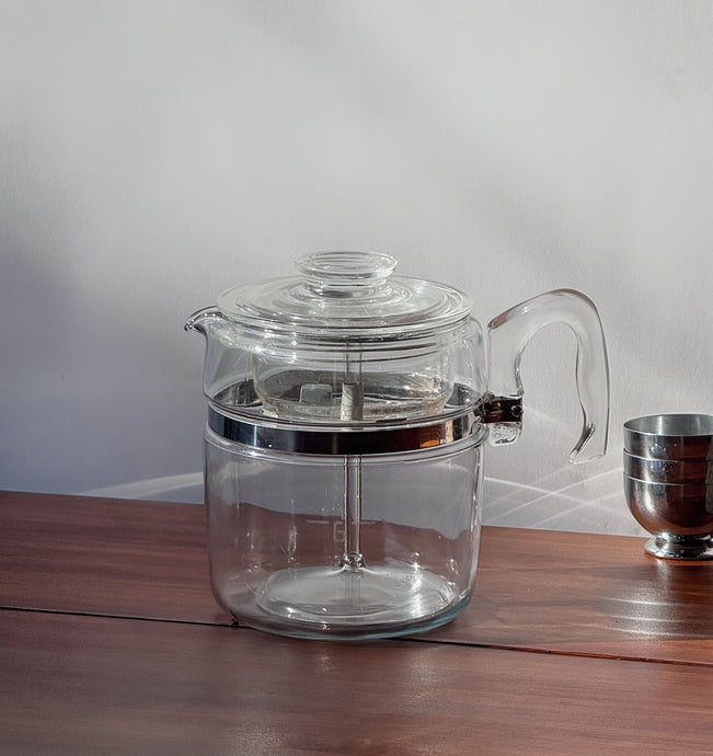 Vintage 1960's Pyrex Percolator Flameware- Complete Set