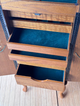 Load image into Gallery viewer, Vintage Oak 80's Jewelry Stand
