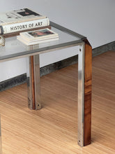 Load image into Gallery viewer, 1970&#39;s Chrome &amp; Wood End Table