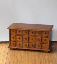 Load image into Gallery viewer, Antique Handcrafted Apothecary Chest of 18 Drawers