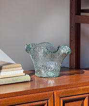Load image into Gallery viewer, Murero Italy Recycled Green Glass Handkerchief Bowl Vase