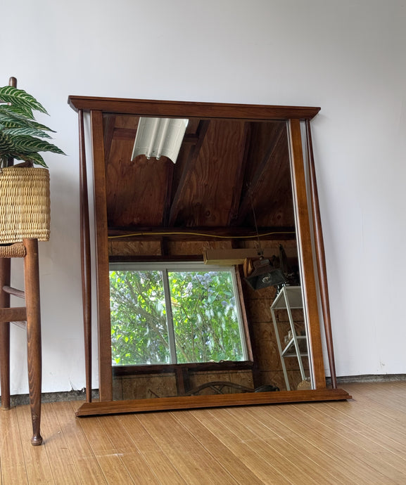MCM Walnut Mirror