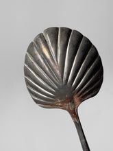 Load image into Gallery viewer, Antique Silver Shell Serving Spoon