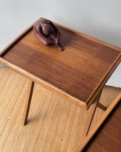 Load image into Gallery viewer, Vintage Teak Collapsable Trays