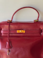 Load image into Gallery viewer, Burgundy Red Leather Handbag