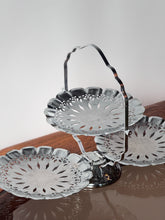 Load image into Gallery viewer, Style #2 Vintage Queen Anne Style Silver-Plated Folding Serving Tray
