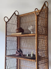 Load image into Gallery viewer, 1970&#39;s Vintage Tall Wicker Shelf