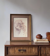 Load image into Gallery viewer, Vintage Davincci 'Head of Leda' Framed Print Italy