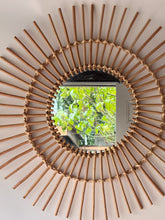 Load image into Gallery viewer, Large Rattan Starburst Mirror