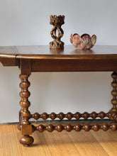 Load image into Gallery viewer, Vintage French Drop Leaf Bobbin Coffee Table