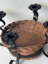 Load image into Gallery viewer, Vintage Advent Basket Candelabra