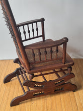 Load image into Gallery viewer, 1800's Antique Wooden Rocking Chair