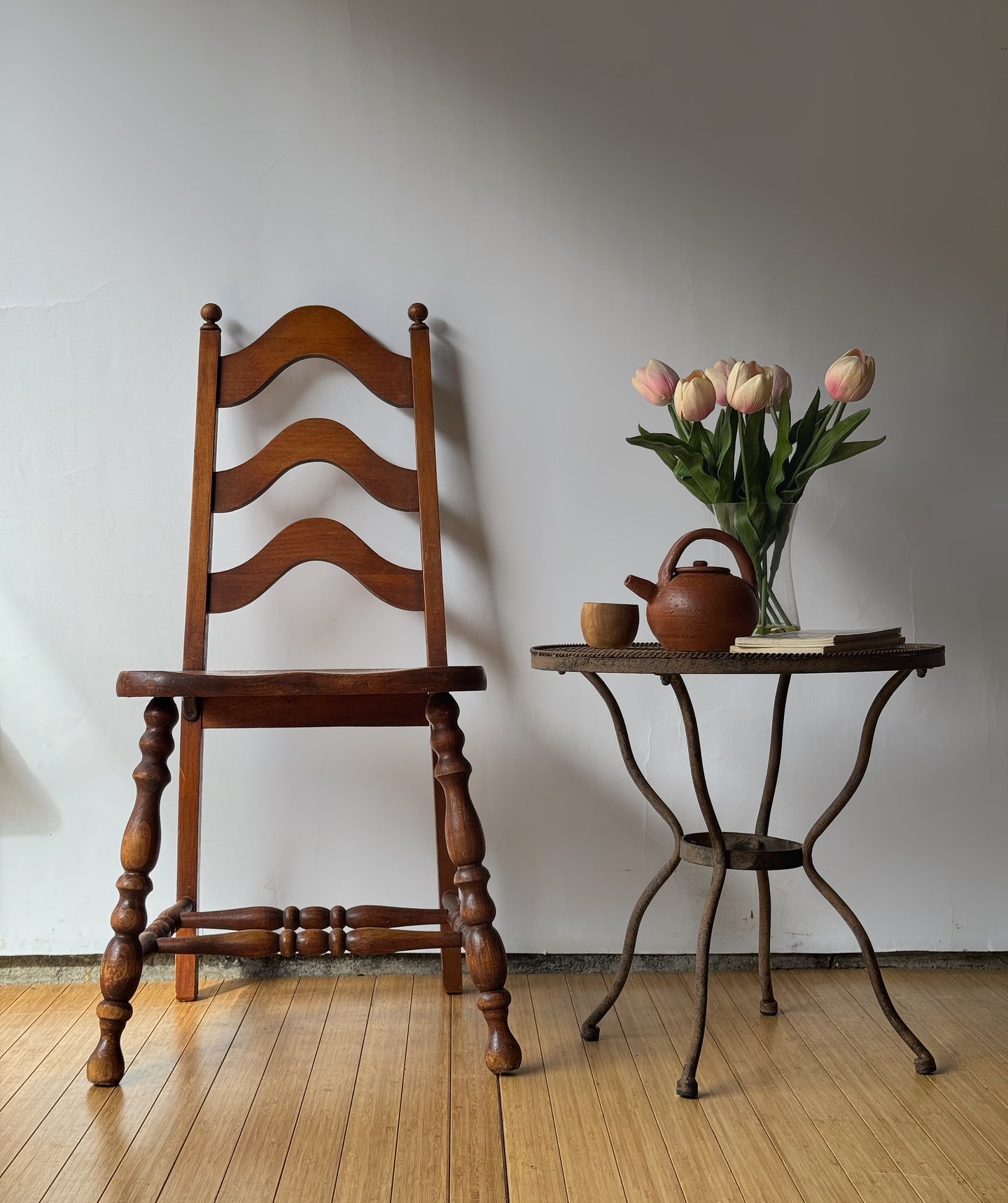 Vintage Primitive Wooden Chair