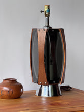 Load image into Gallery viewer, 1960’s Lawrin MCM Walnut Lamp