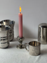 Load image into Gallery viewer, Handcrafted Silver Single Candle Holder