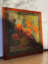 Load image into Gallery viewer, Antique Red Poppy Folding Table
