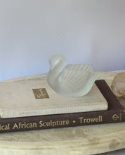Load image into Gallery viewer, Vintage Glass Swan Jewelry Holder