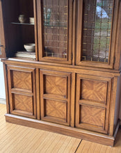 Load image into Gallery viewer, Vintage Drexel Brutalist Style Cabinet Hutch