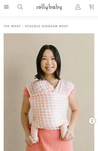 Load image into Gallery viewer, Buttermilk Gingham Solly Baby Wrap