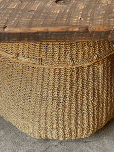 Lidded Jute Basket