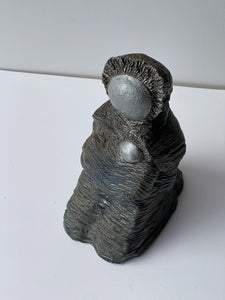 Abstract Mama & baby Ceramic Iron Glaze Scuplture