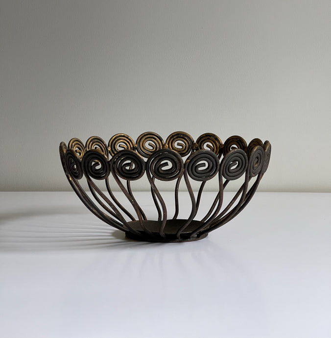 Vintage Table Bowl with Spirals