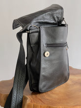 Load image into Gallery viewer, Black Leather Crossbody