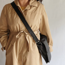 Load image into Gallery viewer, Black Leather Crossbody