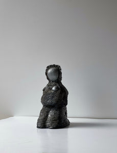 Abstract Mama & baby Ceramic Iron Glaze Scuplture